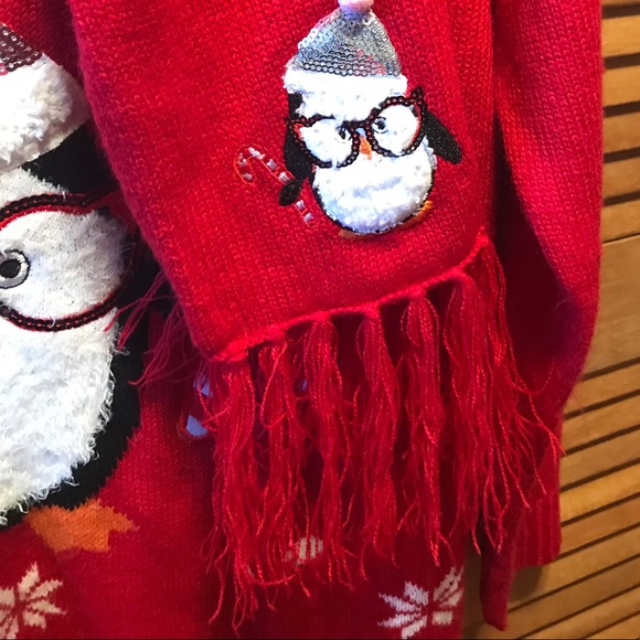 Holiday Time Red & White Holiday Sweater - Picture 11 of 16